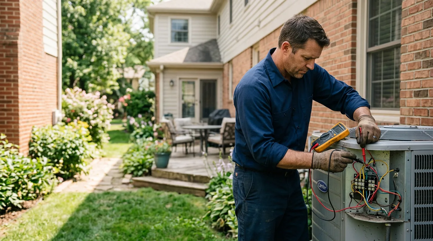 HVAC technician working near Murfreesboro, TN